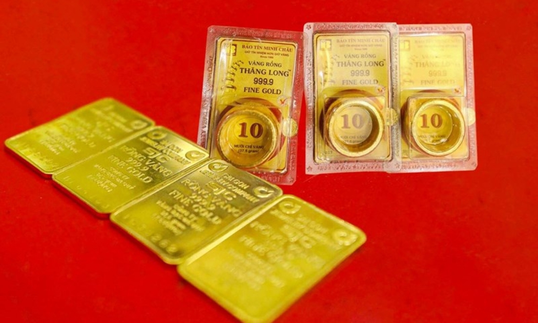 Giá bán vàng miếng SJC tăng hơn 5 triệu đồng mỗi lượng trong 2 phiên đầu năm