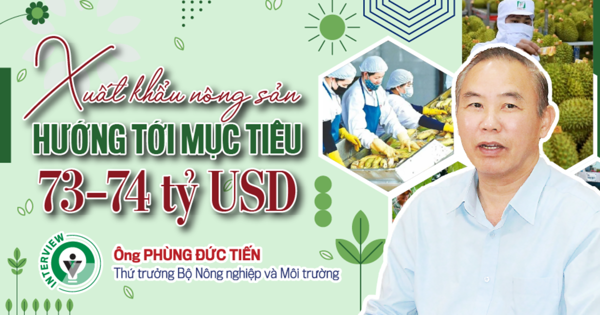 Xuất khẩu nông sản hướng tới mục tiêu 73–74 tỷ USD