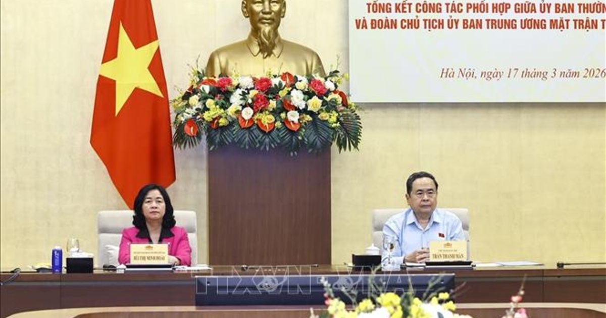Tăng cường công tác phối hợp giữa Quốc hội và Mặt trận Tổ quốc Việt Nam